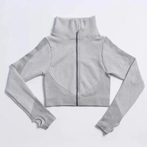 ONOWEARFIT CROPPED SEAMLESS ATHLETIC JACKET